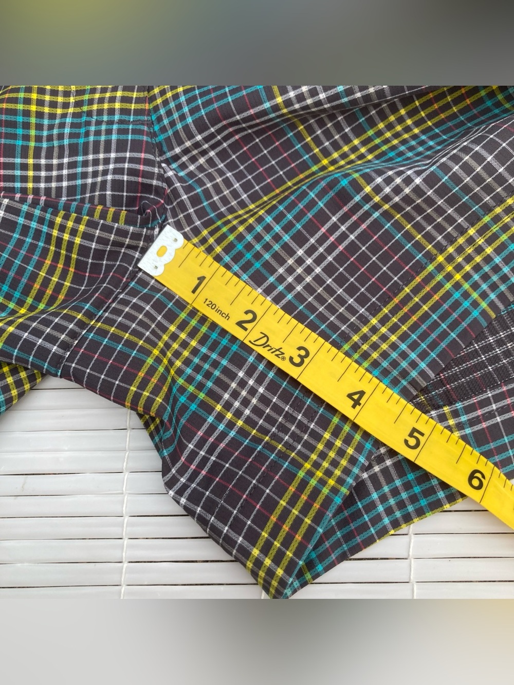 NEW Slazenger Plaid Hydro-Dri Performance Golf Shorts, Sz 6, Nine Iron Gray - Picture 8 of 14